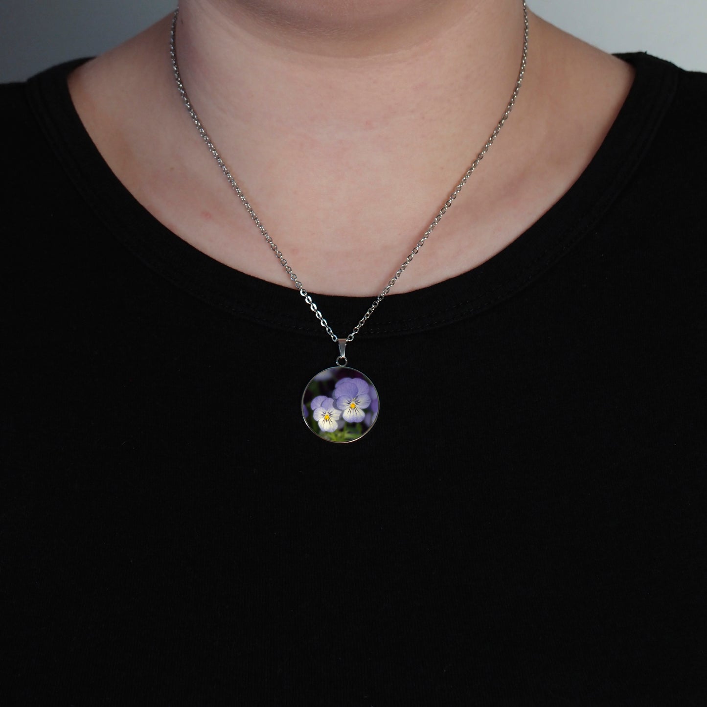 Collier COUPLE DE PENSÉES 25mm | Creationsjeanne | $45.00