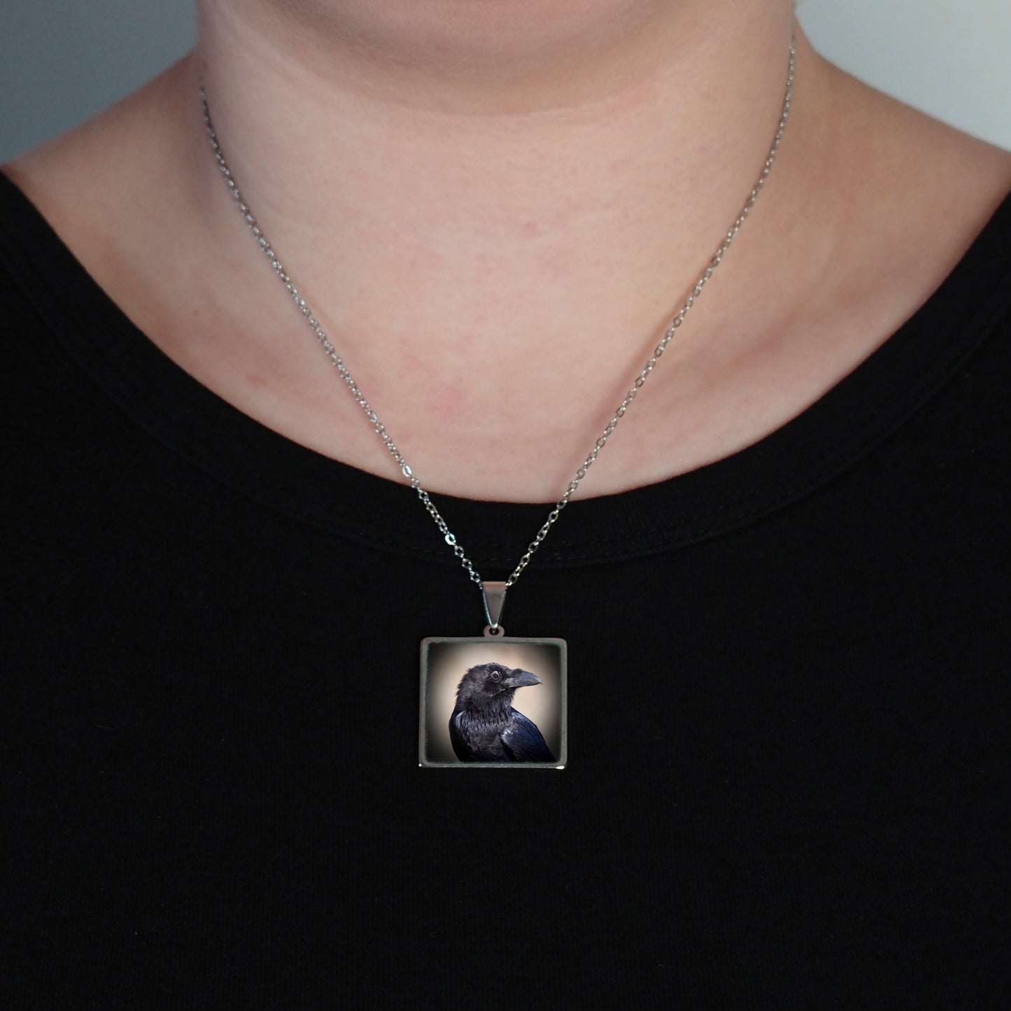The Beautiful Raven necklace 25mm