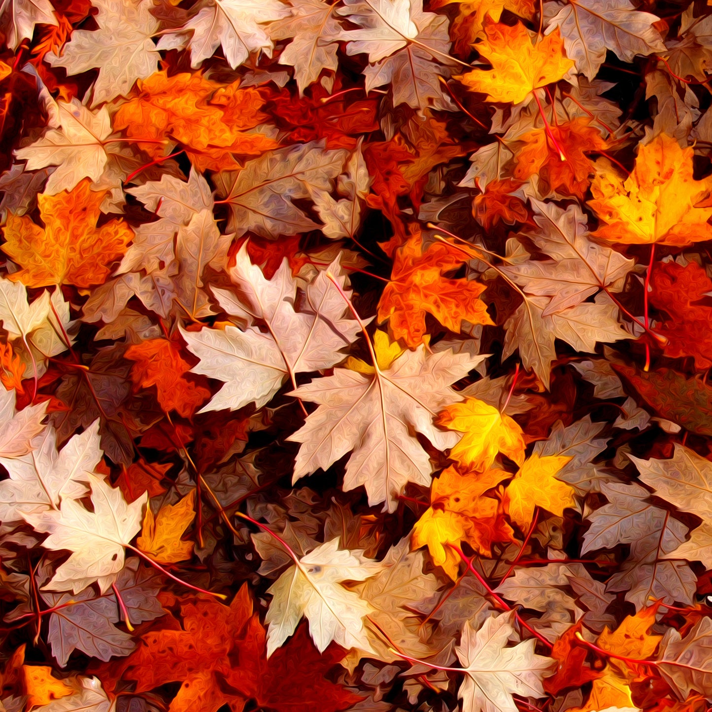 Maple Leaves necklace 25mm