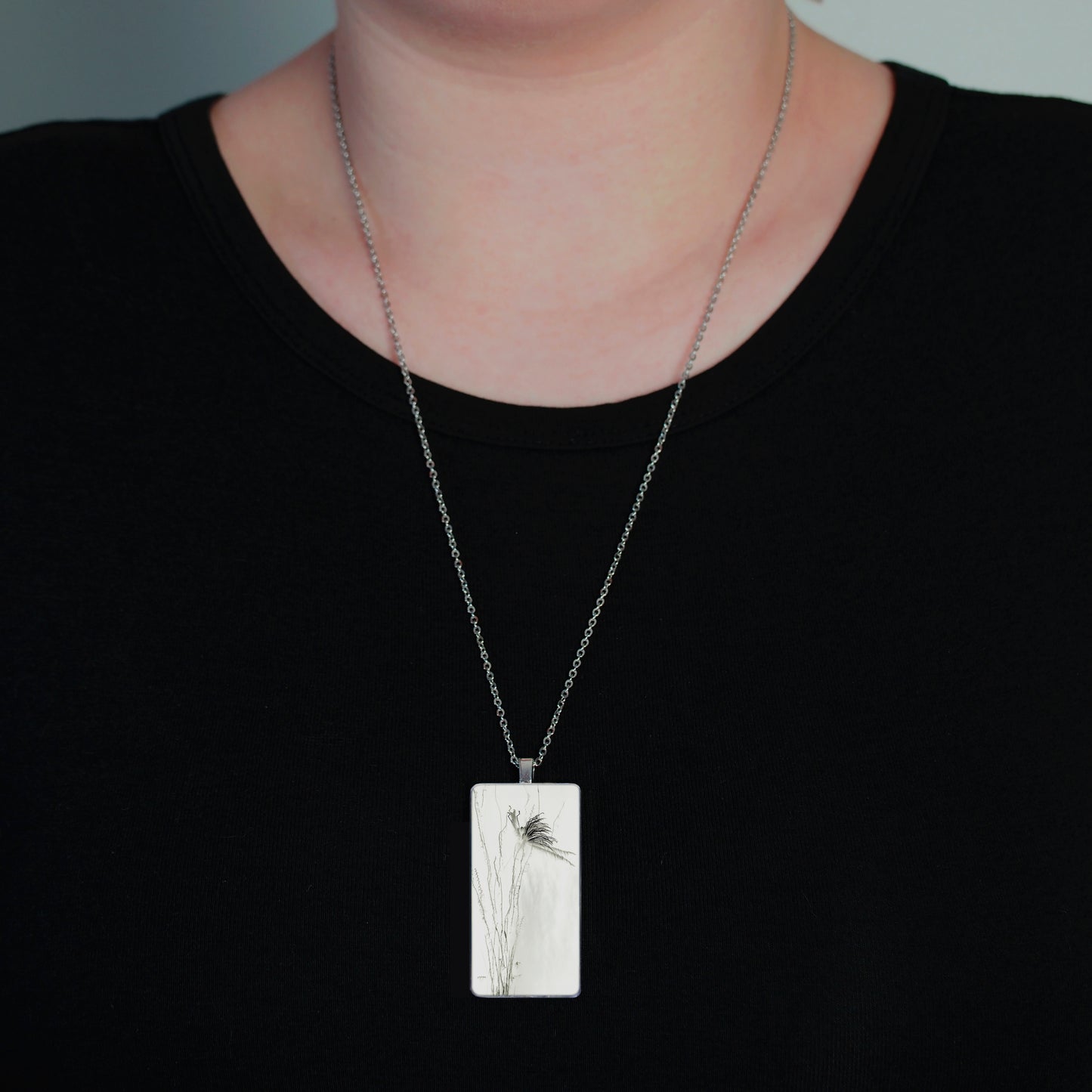 Ephemeral Plant necklace 25mm x 50mm