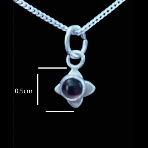 Fossil Ammonite & Engraved Wolf Sterling Silver Necklace