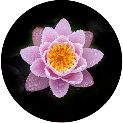 Boucles d'oreilles NÉNUPHAR ROSE 12mm