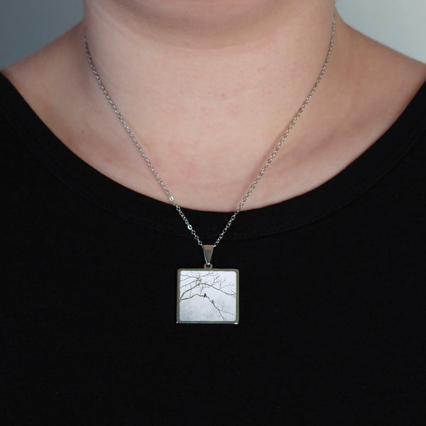 Collier PETITS OISEAUX PERCHÉS 25mm