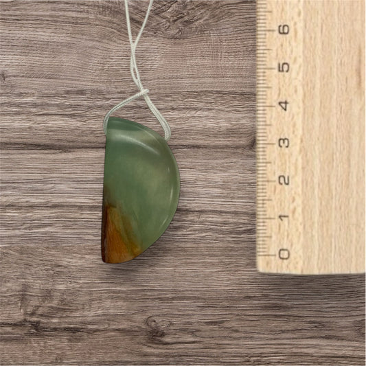 Collier résine phosphorescent avec bois / rbc13