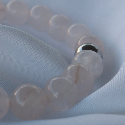 Bracelet en quartz rose — Amour et bonheur