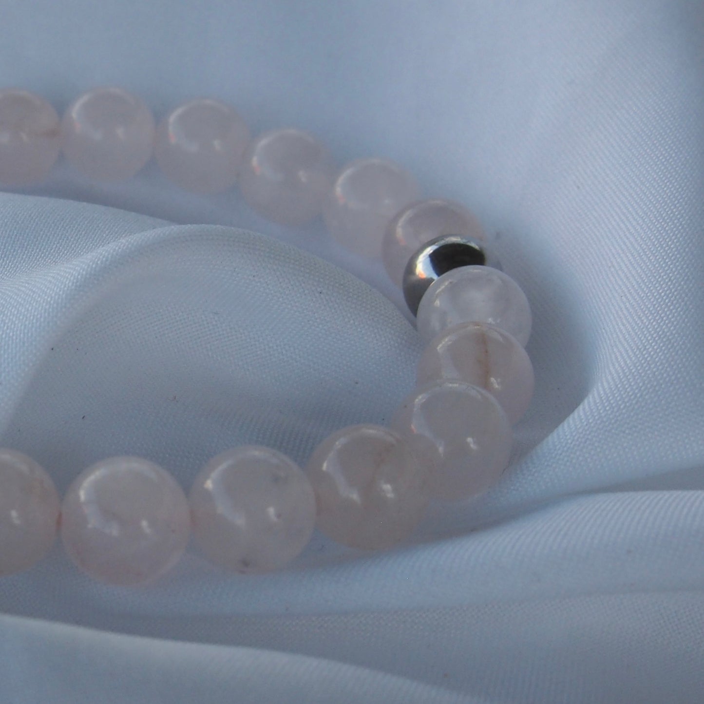 Bracelet en quartz rose — Amour et bonheur