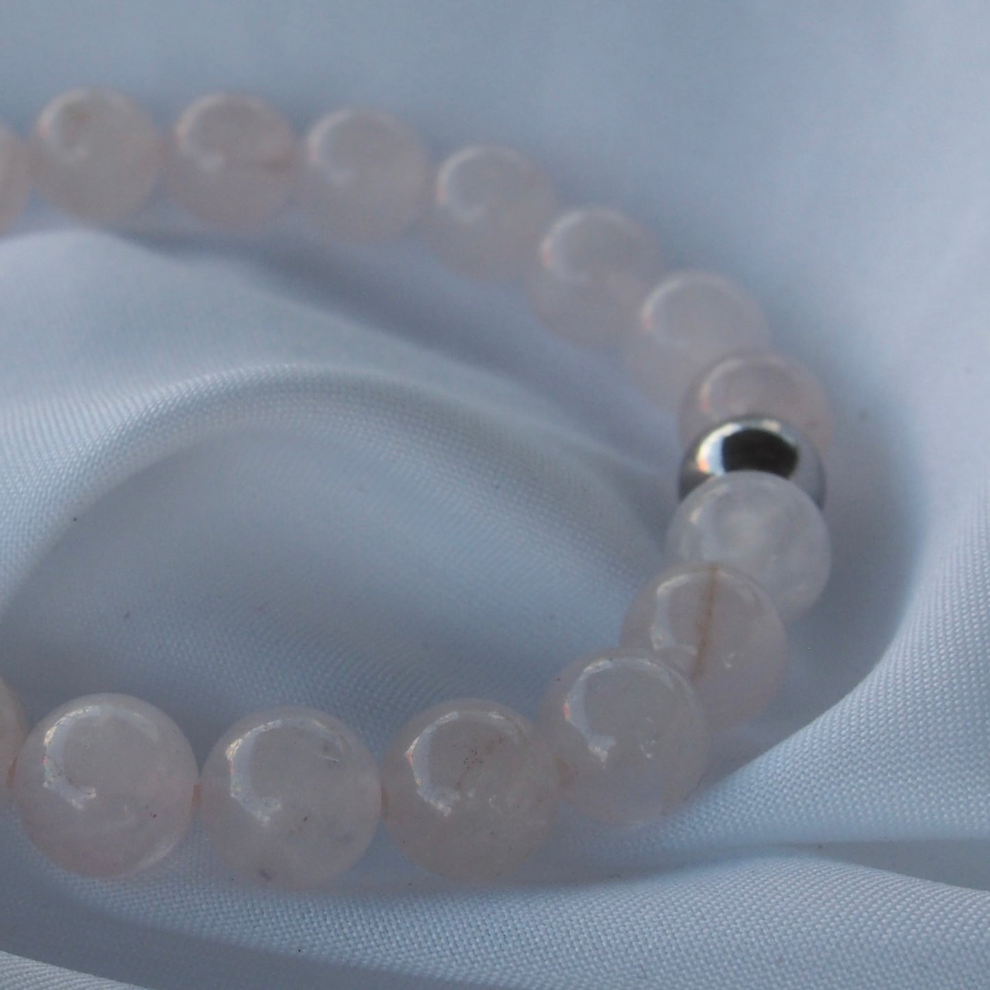 Bracelet en quartz rose — Amour et bonheur