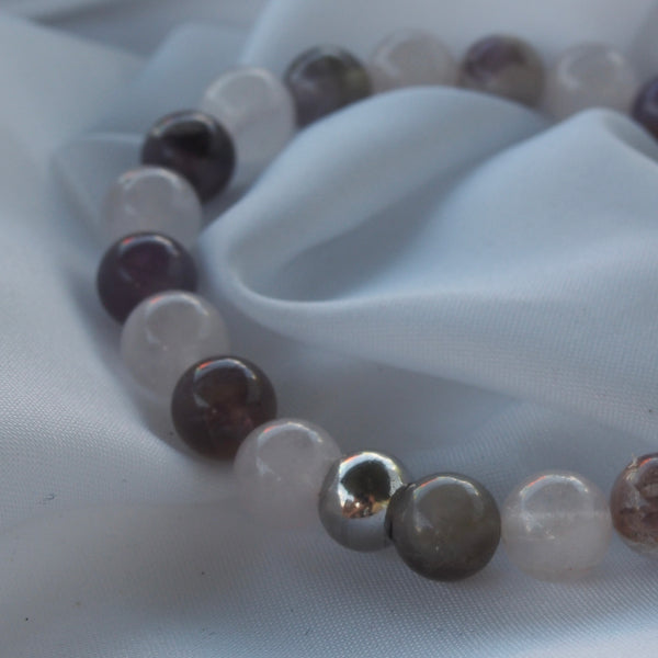 Rose Quartz & Amethyst Bracelet — Self-Love and Calm