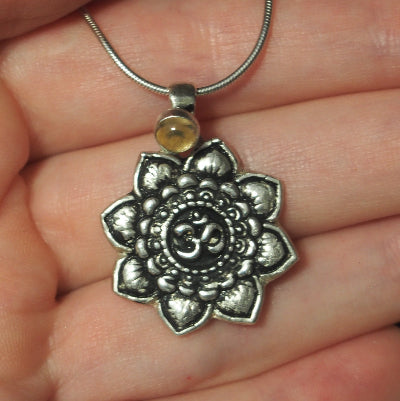 Collier citrine naturelle | argent sterling 925 | pierre soleil | bijou artisanal femme Québec