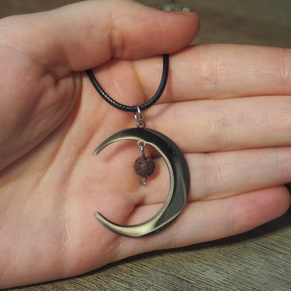 Stainless Steel Round Necklaces with Semi-Precious Stone
