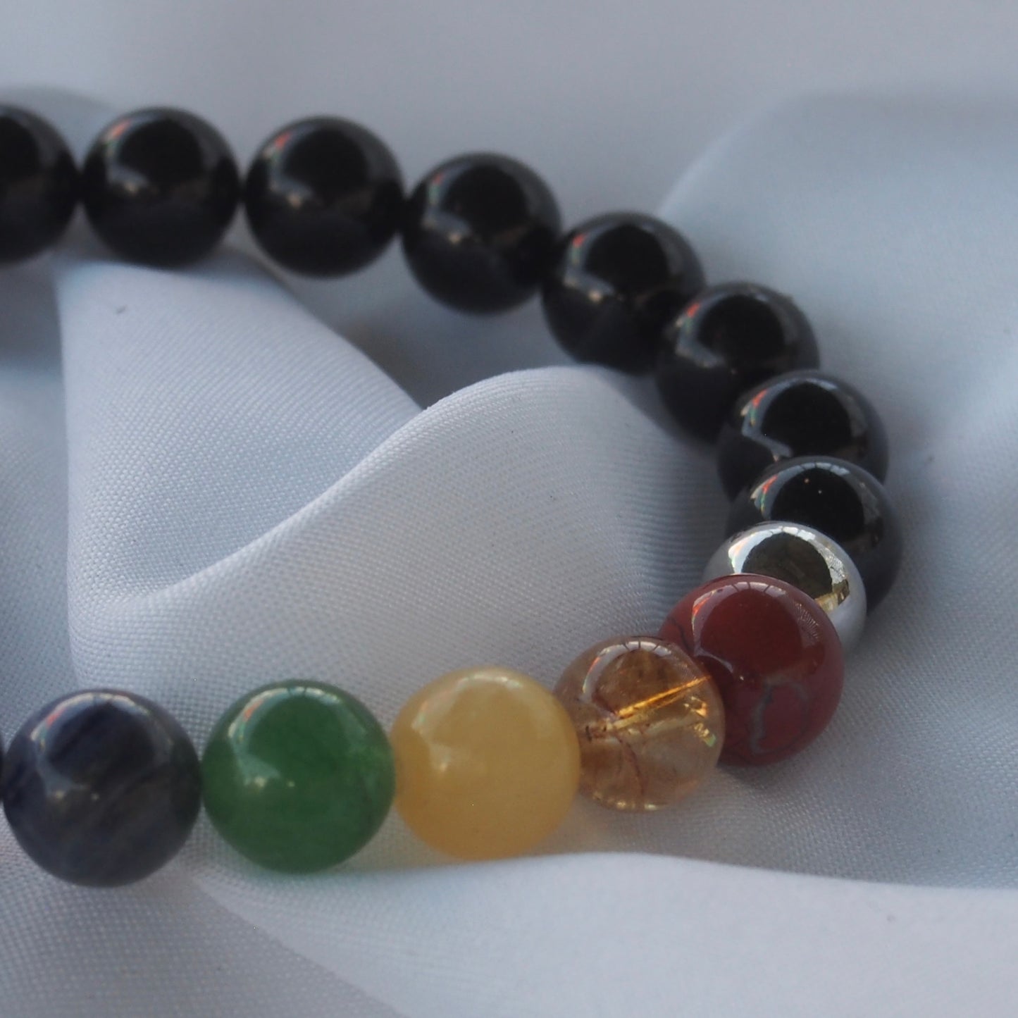 bracelet pierre naturelle | chakra en pierres naturelles avec tourmaline noire moyen