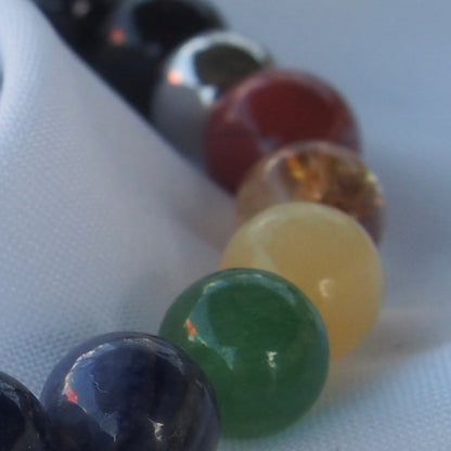 bracelet pierre naturelle | chakra en pierres naturelles avec tourmaline noire moyen