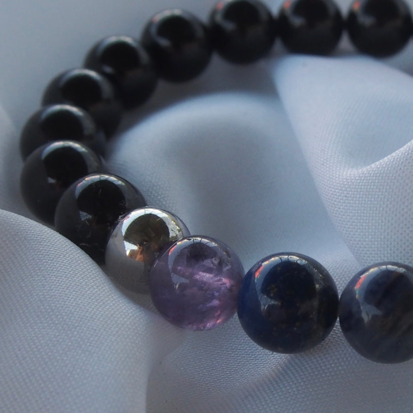 bracelet pierre naturelle | chakra en pierres naturelles avec tourmaline noire moyen