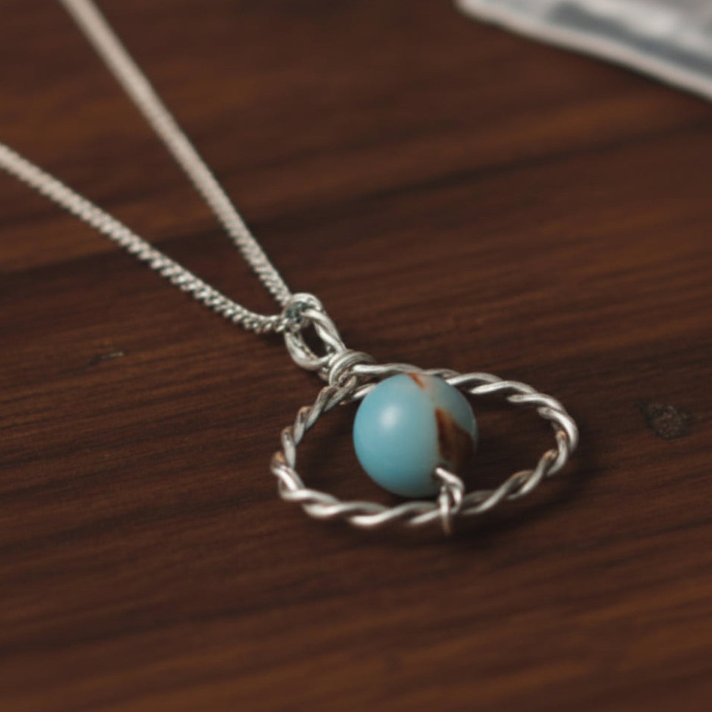 Colliers spirales en argent sterling avec pierre fine jasper