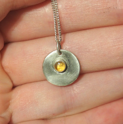 collier pierre naturelle | Pierre citrine
