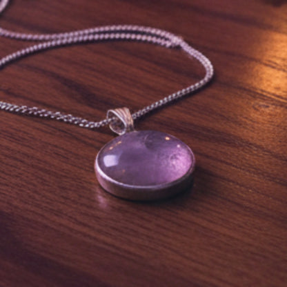 bijoux pierre naturelle | pierre améthyste 12 mm
