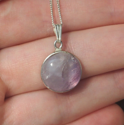 bijoux pierre naturelle | pierre améthyste 12 mm