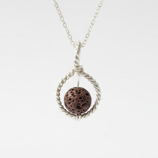 Collier pendentif spirale | pierre fine | argent sterling 925
