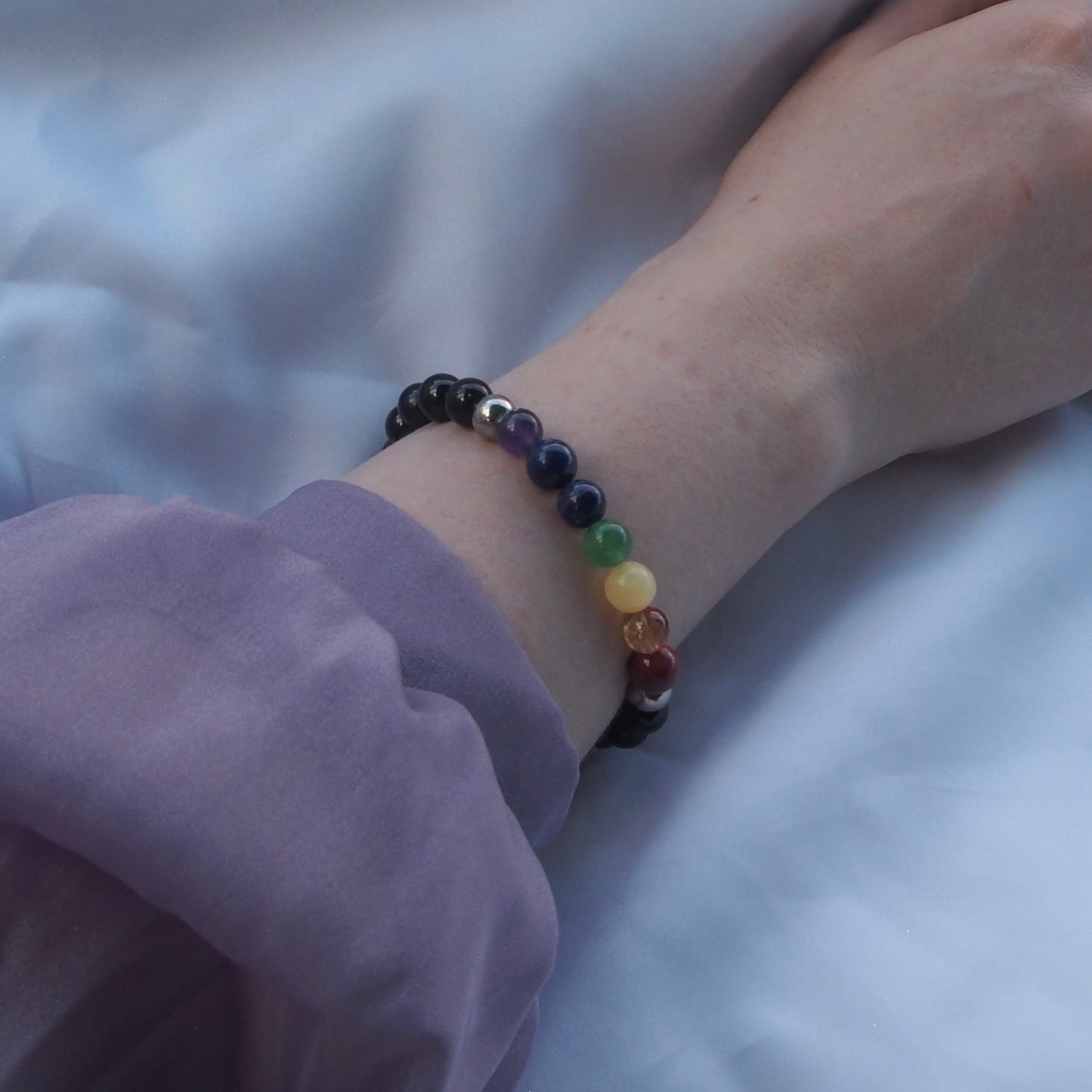 bracelet pierre naturelle | chakra en pierres naturelles avec tourmaline noire grand
