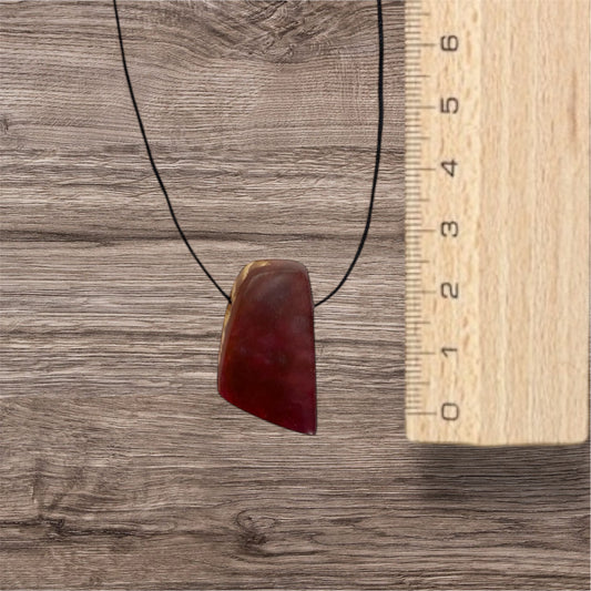 Collier résine mauve-rose avec bois / rbc38
