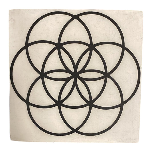 Sous-verres carré – géométrie sacrée