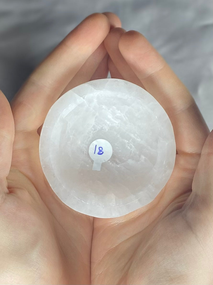 Bol de sélénite 6 cm – Purification et énergie positive | Creationsjeanne