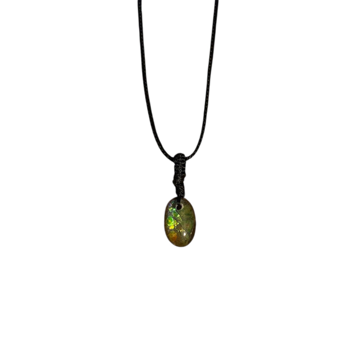 Collier Tourmaline Noire – Pendentif Opale et Quartz Blanc