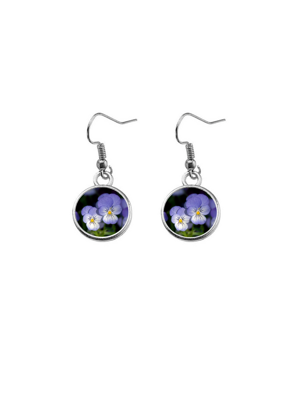 Boucles d'oreilles COUPLE DE PENSÉES 12mm
