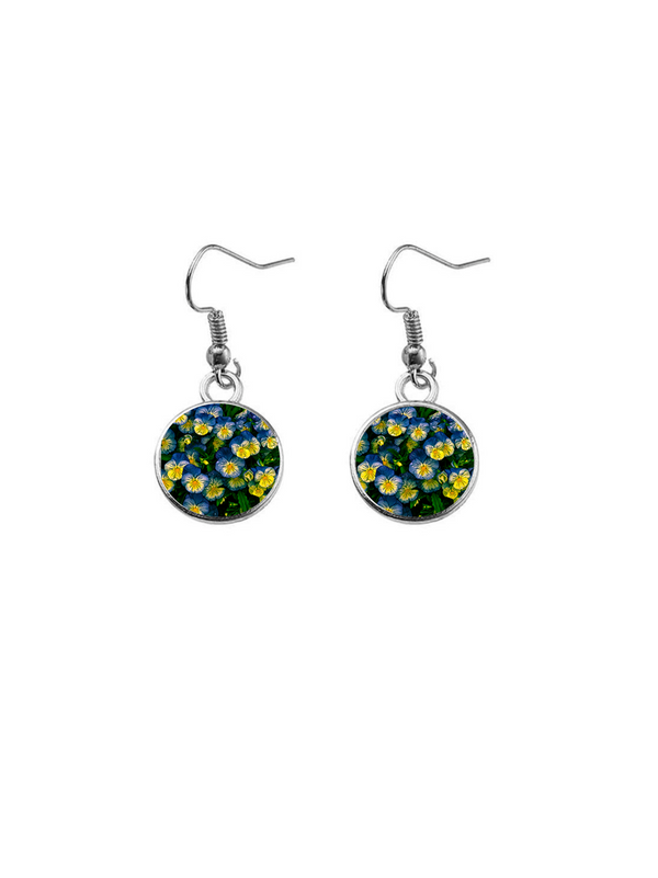Boucles d'oreilles PENSÉES 12mm