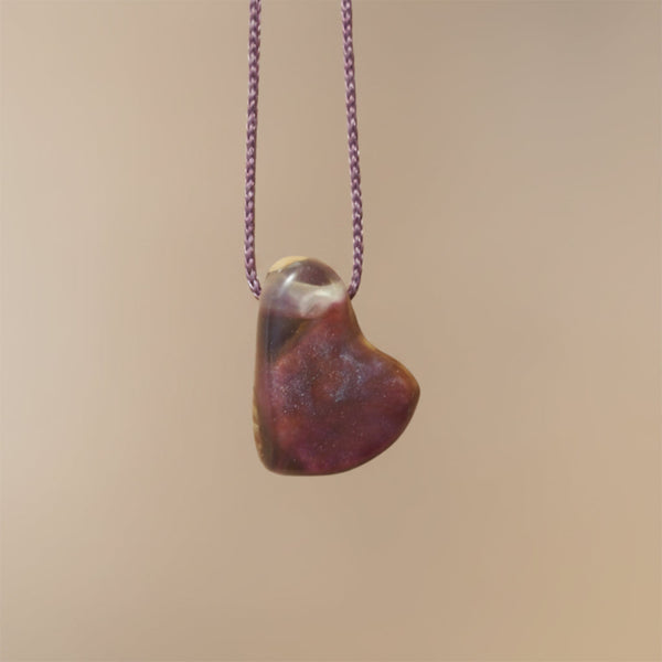 bijou coeur bois et resine artisan