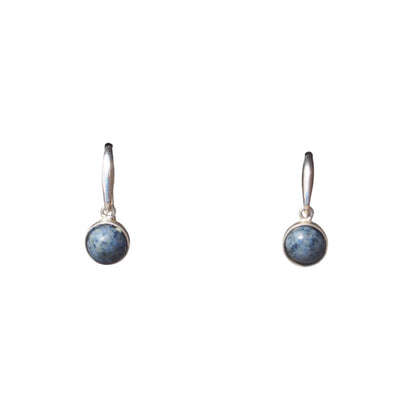 boucles d'oreilles aventurine bleue