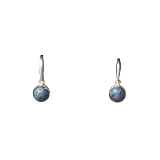 boucles d'oreilles aventurine bleue