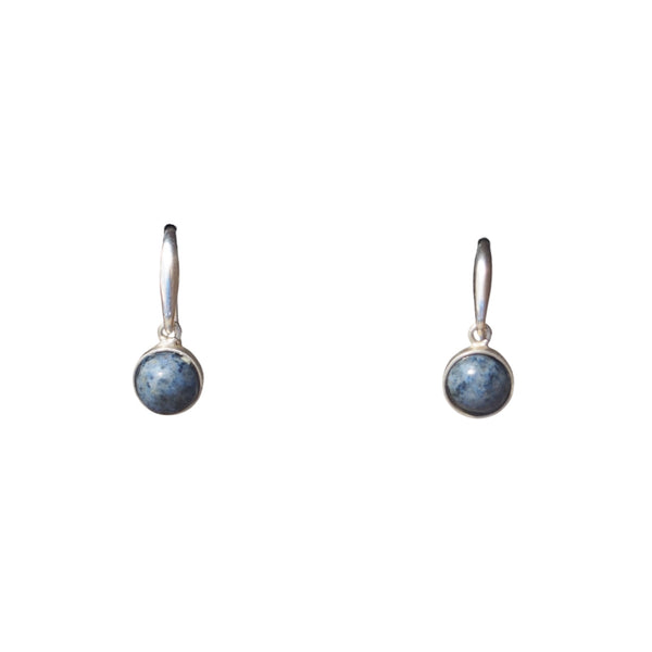 boucles d'oreilles aventurine bleue