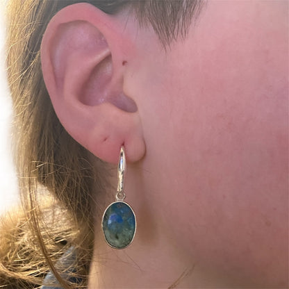 boucles d oreilles pour femmes K2 Jasper naturel oreille 