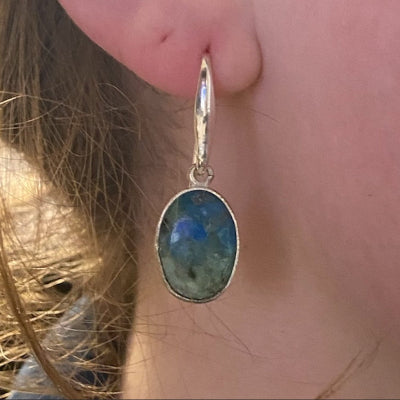 boucles d oreilles pour femmes K2 Jasper naturel oreille 