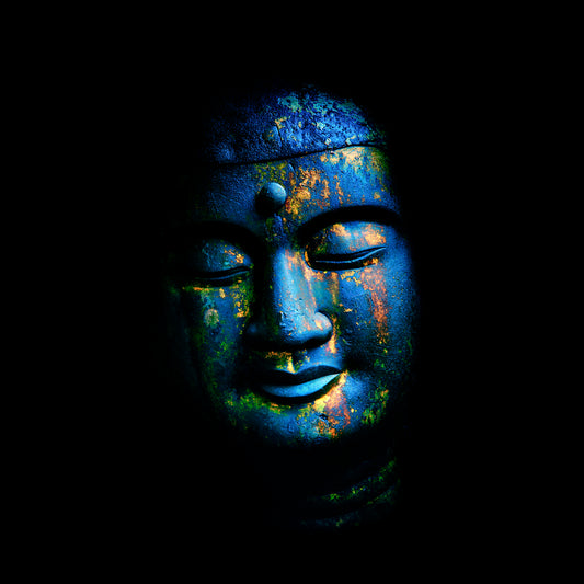 Collier BOUDDHA BLEU 25mm