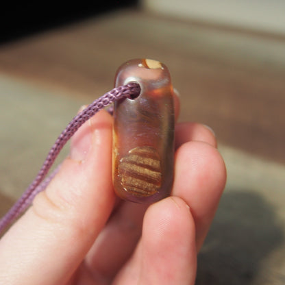 collier bois et resine cadeau fait main unique