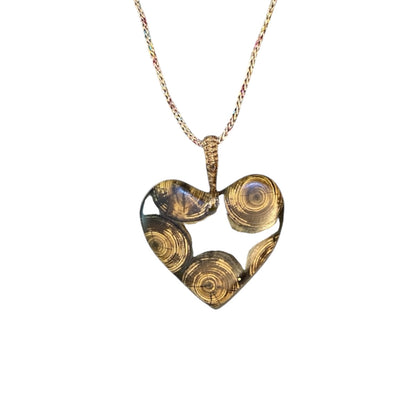 collier bois resine design artisanal unique