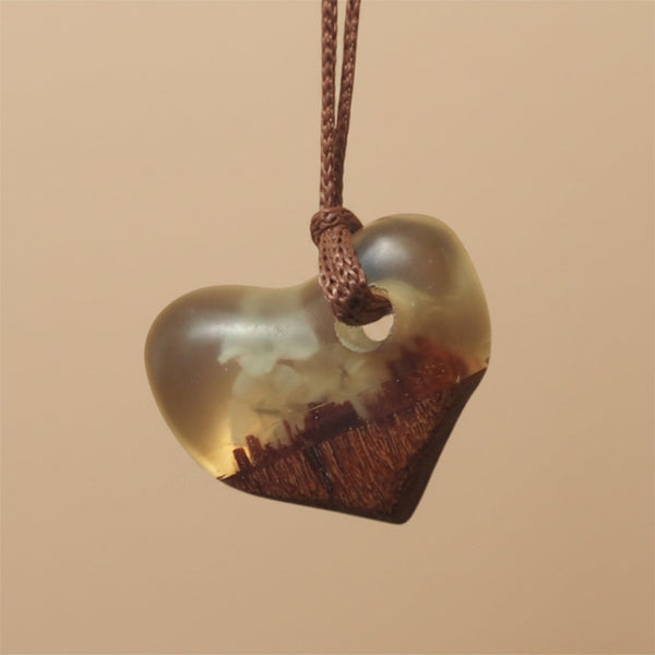 collier en bois fait main