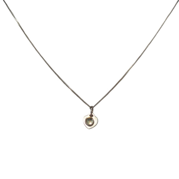 collier pour femme en argent cœur en citrine
