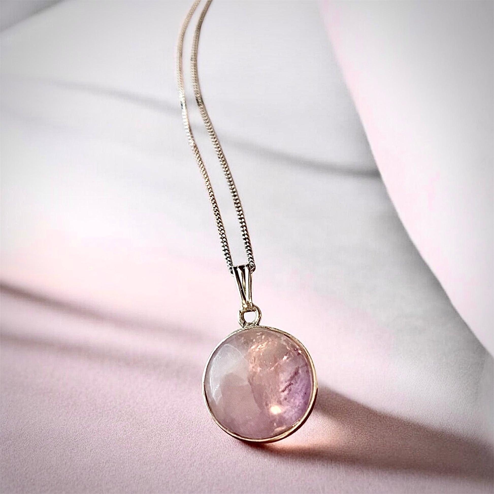 collier pour femme en argent pierre améthyste 12 unique