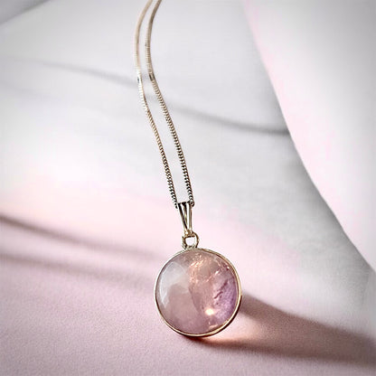 collier pour femme en argent pierre améthyste 12 unique