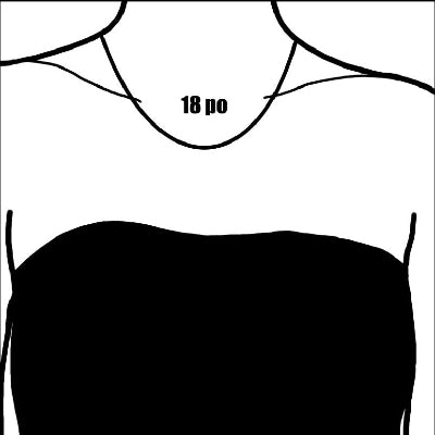dimension collier 18 pouce