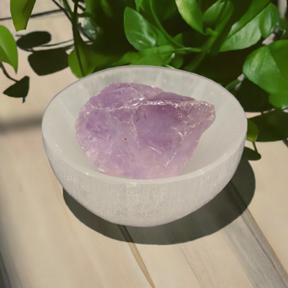 Bol de Sélénite (pierre) - Environ 6 cm | Creationsjeanne | $28.99