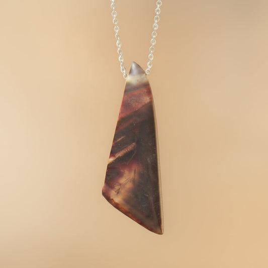 pendentif bois naturel et resine