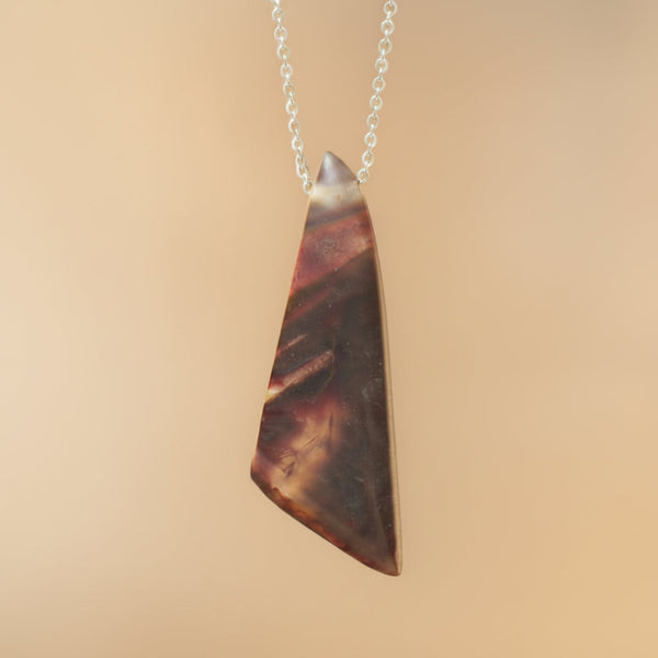 pendentif bois naturel et resine