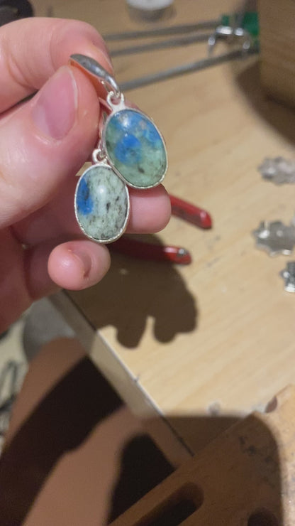 Boucle d'oreille K2 Jasper en Argent Sterling | Creationsjeanne